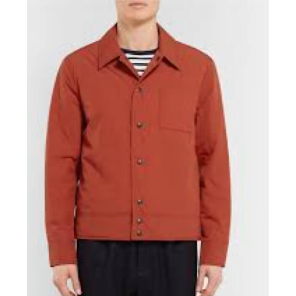 Mr P. - Padded Nylon Jacket - Orange/red sz Small